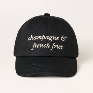 Women’s Champagne & French Fries Baseball Hat- Kate Spade X Target Black